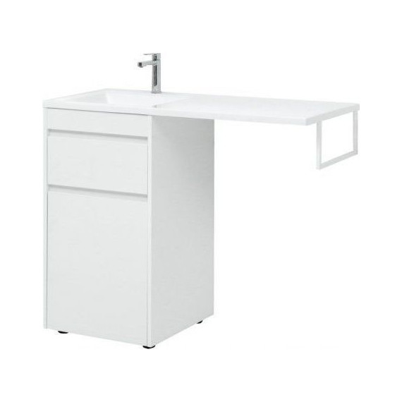 Тумба напольная с раковиной-столешницей Aquanet Токио 110 см 239289 L, белый - 10 Тумба напольная с раковиной-столешницей Aquanet Токио 110 см 239289 L, белый фото 10