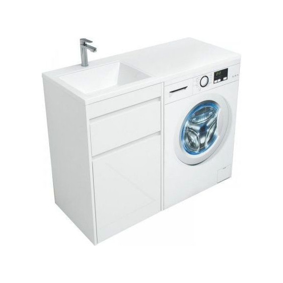 Тумба напольная с раковиной-столешницей Aquanet Токио 110 см 239289 L, белый - 13 Тумба напольная с раковиной-столешницей Aquanet Токио 110 см 239289 L, белый фото 13