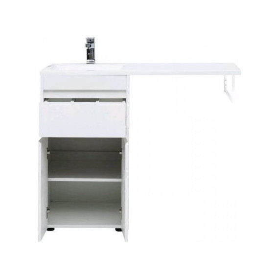 Тумба подвесная с раковиной-столешницей Aquanet Токио 110 см 236915 L, белый - 9 Тумба подвесная с раковиной-столешницей Aquanet Токио 110 см 236915 L, белый фото 9