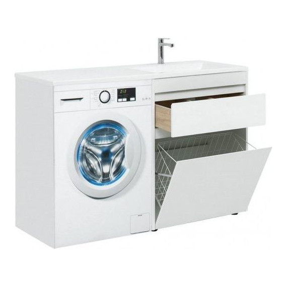 Тумба напольная с раковиной-столешницей Aquanet Токио 130 см 239291 R, белый - 3 Тумба напольная с раковиной-столешницей Aquanet Токио 130 см 239291 R, белый фото 3