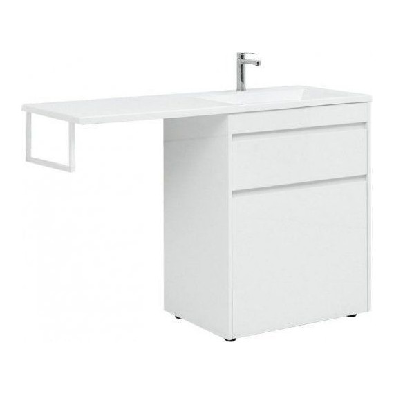 Тумба напольная с раковиной-столешницей Aquanet Токио 130 см 239291 R, белый - 5 Тумба напольная с раковиной-столешницей Aquanet Токио 130 см 239291 R, белый фото 5