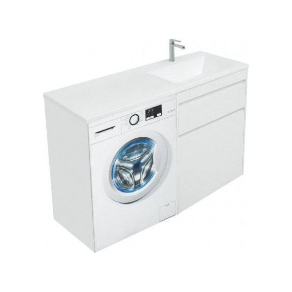 Тумба напольная с раковиной-столешницей Aquanet Токио 130 см 239291 R, белый - 9 Тумба напольная с раковиной-столешницей Aquanet Токио 130 см 239291 R, белый фото 9