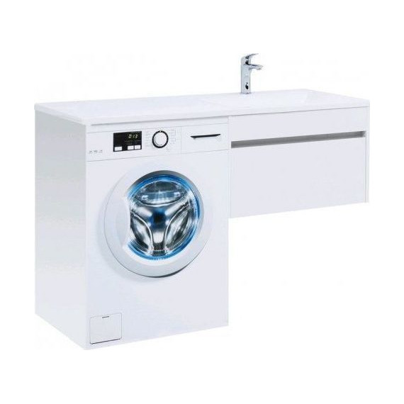 Тумба подвесная с раковиной-столешницей Aquanet Токио 130 см 236917 R, белый фото 2