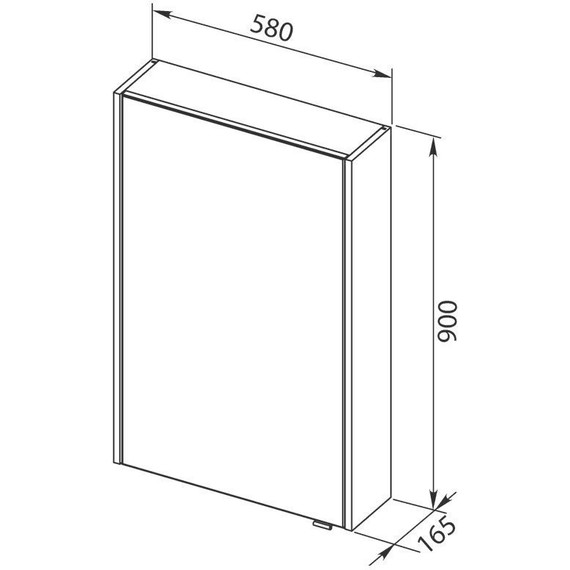 Зеркало-шкаф Aquanet Августа 58 см 210008, белый фото 5