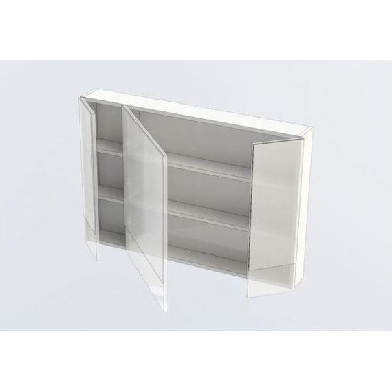 Зеркало-шкаф Aquanet Нота 100 см 165372, белый фото 7