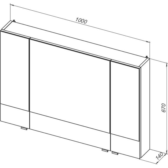 Зеркало-шкаф Aquanet Нота 100 см 165372, белый фото 10