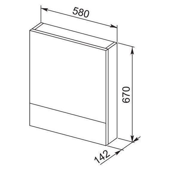Зеркало-шкаф Aquanet Нота 58 см 165370, белый - 4 Зеркало-шкаф Aquanet Нота 58 см 165370, белый фото 4