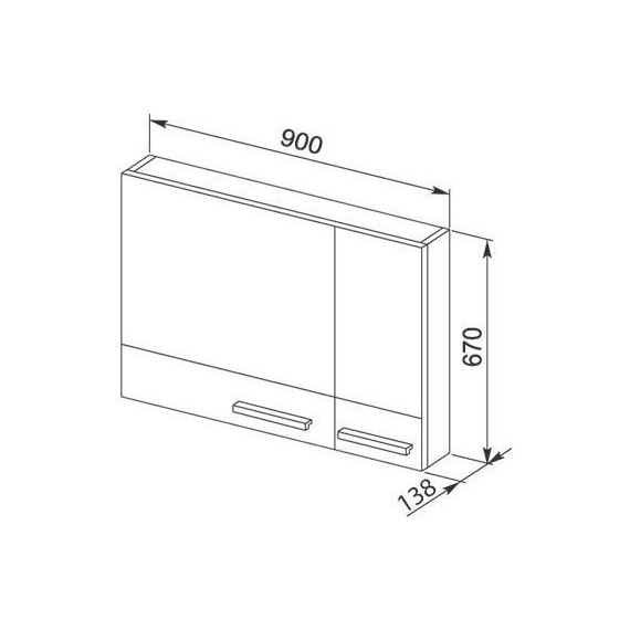 Зеркало-шкаф Aquanet Нота 90 см 165371, белый фото 5