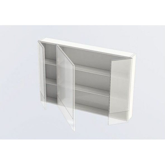 Зеркало-шкаф Aquanet Верона 100 см 175383, белый - 4 Зеркало-шкаф Aquanet Верона 100 см 175383, белый фото 4