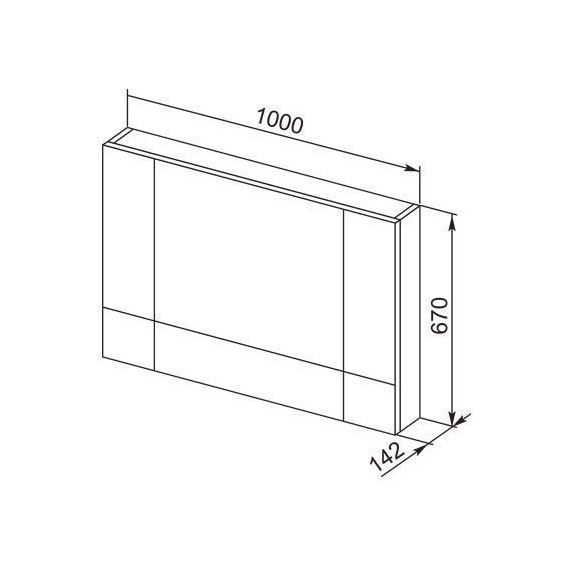 Зеркало-шкаф Aquanet Верона 100 см 175383, белый - 5 Зеркало-шкаф Aquanet Верона 100 см 175383, белый фото 5
