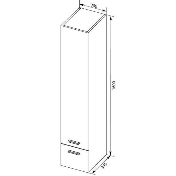 Пенал подвесной Aquanet Верона 30 см 175390, белый фото 5