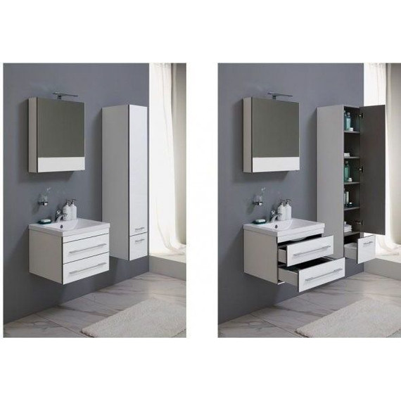 Зеркало-шкаф Aquanet Верона 58 см 175344, белый - 7 Зеркало-шкаф Aquanet Верона 58 см 175344, белый фото 7