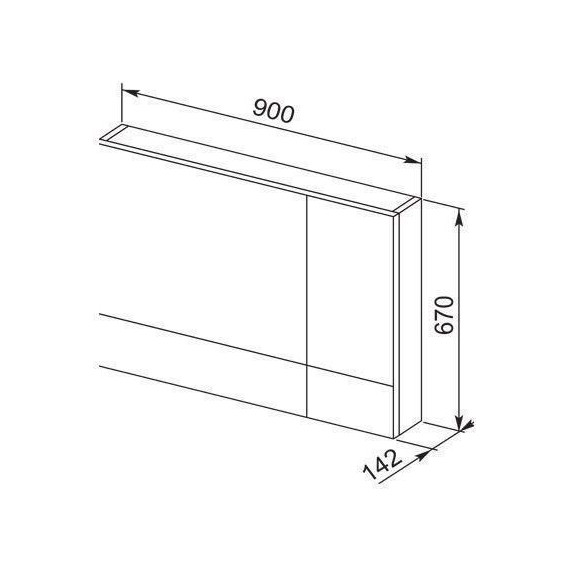 Зеркало-шкаф Aquanet Верона 90 см 172339, белый - 6 Зеркало-шкаф Aquanet Верона 90 см 172339, белый фото 6