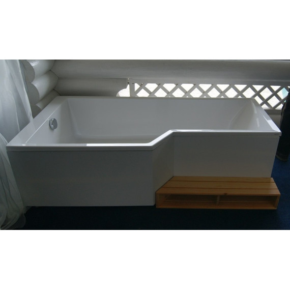 Ванна акриловая Jacob Delafon Bain Douche Neo 160х90 см L E6D000L-00 с ножками, Размер - мм: 1600х900 - 5 Ванна акриловая Jacob Delafon Bain Douche Neo 160х90 см L E6D000L-00 с ножками, Размер - мм: 1600х900 фото 5