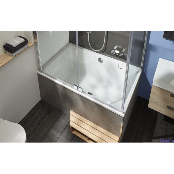 Ванна акриловая Jacob Delafon Capsule 120х80 см E6D122-00 с ножками, Размер - мм: 1200х800 фото 2