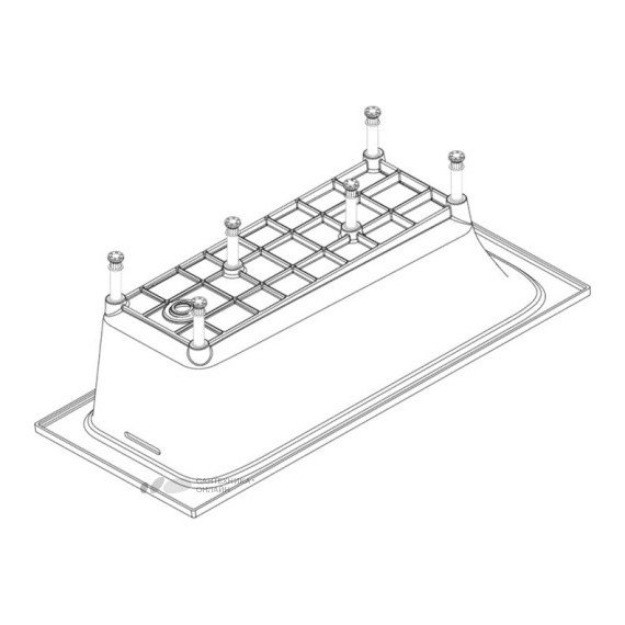 Ванна акриловая Jacob Delafon Elite 170х75 см E6D031RU-00 с ножками, Размер - мм: 1700х750 - 6 Ванна акриловая Jacob Delafon Elite 170х75 см E6D031RU-00 с ножками, Размер - мм: 1700х750 фото 6