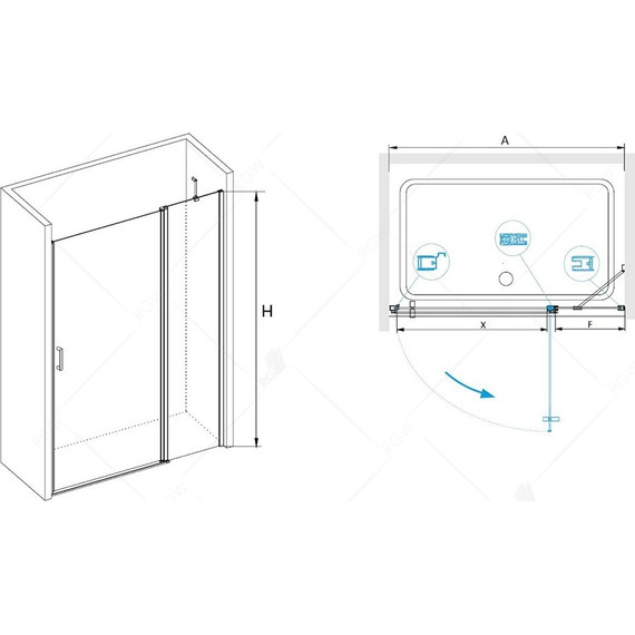 Душевая дверь RGW LE-04 100 см 06120400-11, хром/прозрачное - 3 Душевая дверь RGW LE-04 100 см 06120400-11, хром/прозрачное фото 3