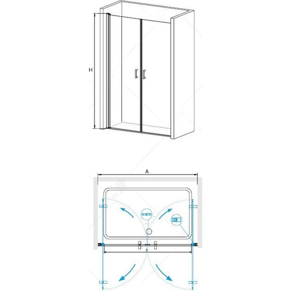 Душевая дверь RGW LE-06 100 см 06120600-11, хром/прозрачное - 3 Душевая дверь RGW LE-06 100 см 06120600-11, хром/прозрачное фото 3