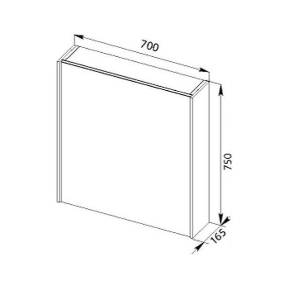 Зеркало-шкаф Aquanet Латина 70 см 179997, белый - 10 Зеркало-шкаф Aquanet Латина 70 см 179997, белый фото 10