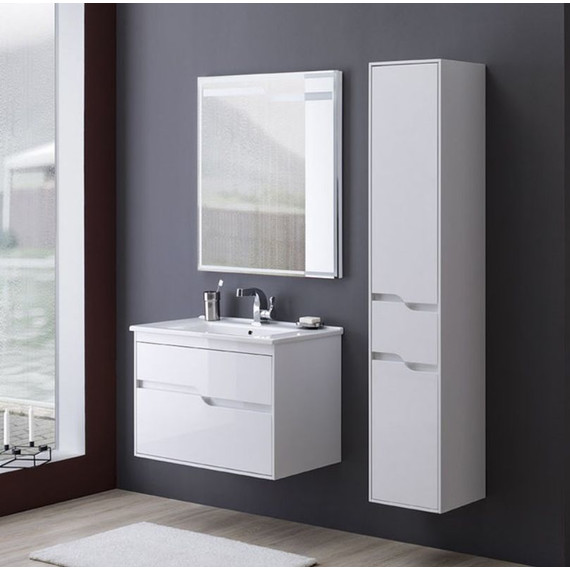 Зеркало Aquanet Модена 85 см 196966, белый - 5 Зеркало Aquanet Модена 85 см 196966, белый фото 5