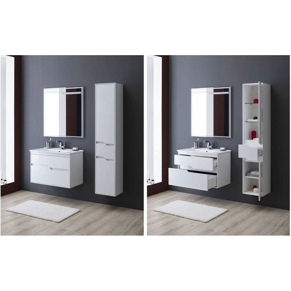 Зеркало Aquanet Модена 85 см 196966, белый - 7 Зеркало Aquanet Модена 85 см 196966, белый фото 7