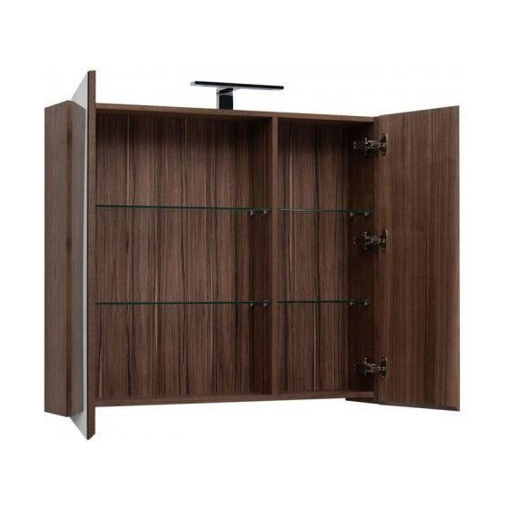 Зеркало-шкаф Aquanet Нью-Йорк 100 см 203955, орех - 4 Зеркало-шкаф Aquanet Нью-Йорк 100 см 203955, орех фото 4