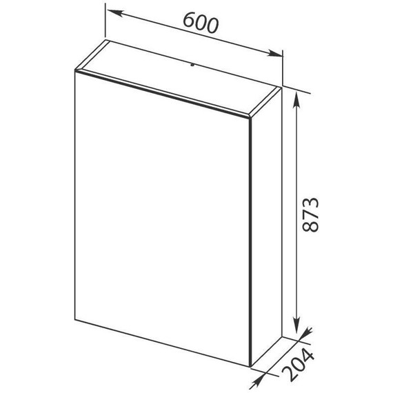 Зеркало-шкаф Aquanet Нью-Йорк 60 см 203951, орех - 9 Зеркало-шкаф Aquanet Нью-Йорк 60 см 203951, орех фото 9