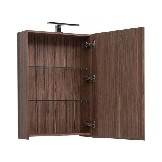 Зеркало-шкаф Aquanet Нью-Йорк 60 см 203951, орех - 4 Зеркало-шкаф Aquanet Нью-Йорк 60 см 203951, орех фото 4