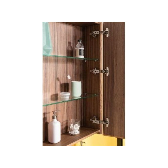 Зеркало-шкаф Aquanet Нью-Йорк 60 см 203951, орех - 6 Зеркало-шкаф Aquanet Нью-Йорк 60 см 203951, орех фото 6