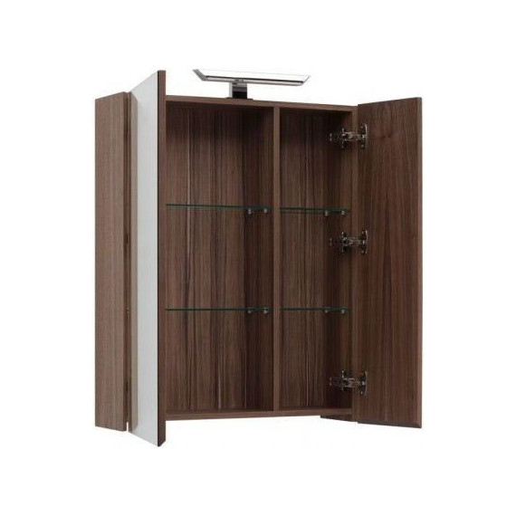 Зеркало-шкаф Aquanet Нью-Йорк 70 см 203952, орех - 4 Зеркало-шкаф Aquanet Нью-Йорк 70 см 203952, орех фото 4