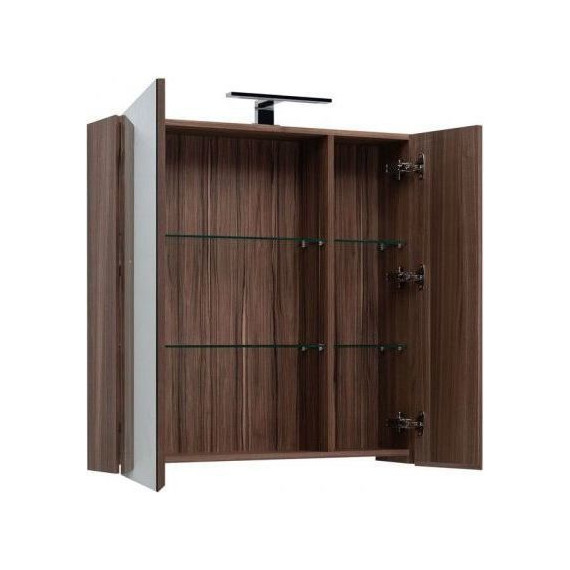 Зеркало-шкаф Aquanet Нью-Йорк 85 см 203954, орех - 4 Зеркало-шкаф Aquanet Нью-Йорк 85 см 203954, орех фото 4