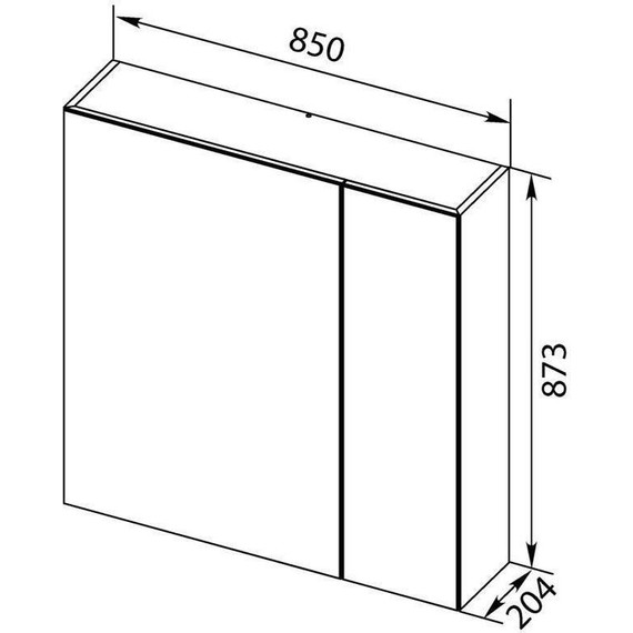Зеркало-шкаф Aquanet Нью-Йорк 85 см 203954, орех - 11 Зеркало-шкаф Aquanet Нью-Йорк 85 см 203954, орех фото 11