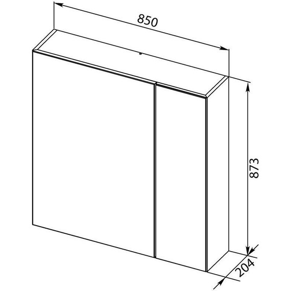 Зеркало-шкаф Aquanet Йорк 85 см 202089, белый фото 6
