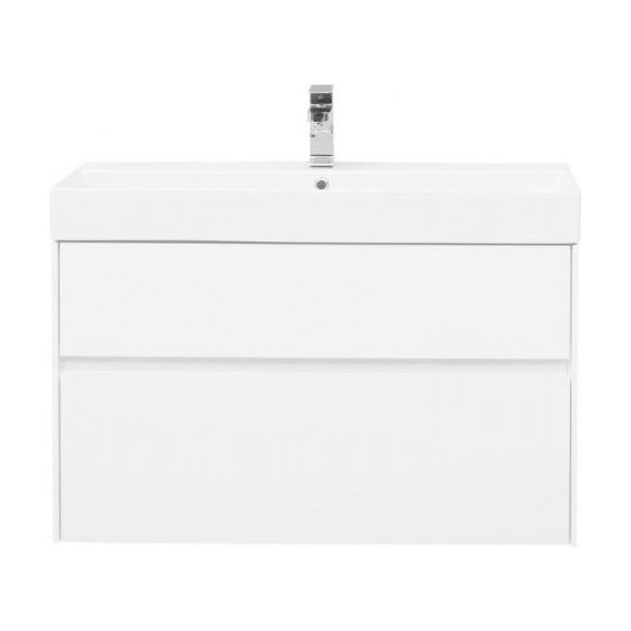 Тумба подвесная с раковиной Aquanet Бруклин 100 см 203961, белый - 3 Тумба подвесная с раковиной Aquanet Бруклин 100 см 203961, белый фото 3