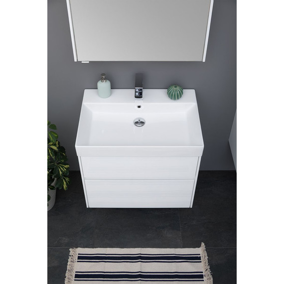 Тумба подвесная с раковиной Aquanet Бруклин 70 см 203959, белый - 6 Тумба подвесная с раковиной Aquanet Бруклин 70 см 203959, белый фото 6