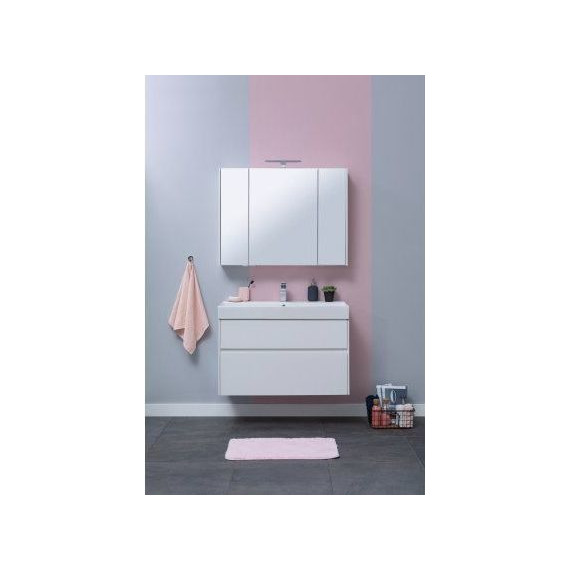 Тумба подвесная с раковиной Aquanet Бруклин 85 см 203960, белый фото 8