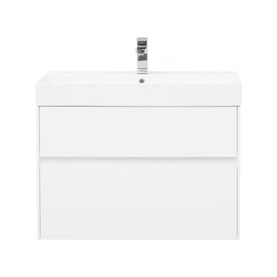 Тумба подвесная с раковиной Aquanet Бруклин 85 см 203960, белый фото 3