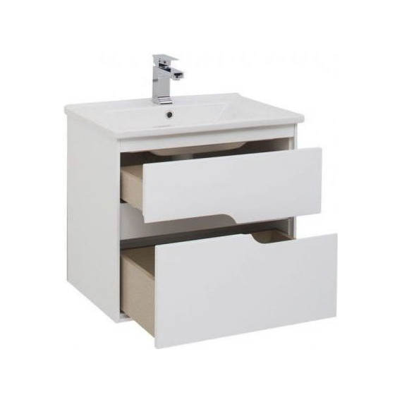 Тумба подвесная с раковиной Aquanet Модена 65 см 198485, белый - 4 Тумба подвесная с раковиной Aquanet Модена 65 см 198485, белый фото 4