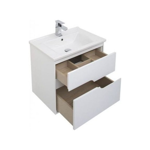 Тумба подвесная с раковиной Aquanet Модена 65 см 198485, белый - 6 Тумба подвесная с раковиной Aquanet Модена 65 см 198485, белый фото 6