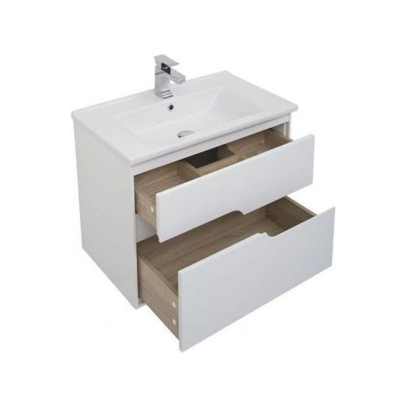 Тумба подвесная с раковиной Aquanet Модена 75 см 198486, белый - 6 Тумба подвесная с раковиной Aquanet Модена 75 см 198486, белый фото 6