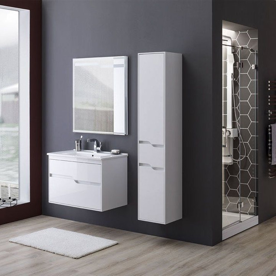 Тумба подвесная с раковиной Aquanet Модена 85 см 196965, белый - 12 Тумба подвесная с раковиной Aquanet Модена 85 см 196965, белый фото 12