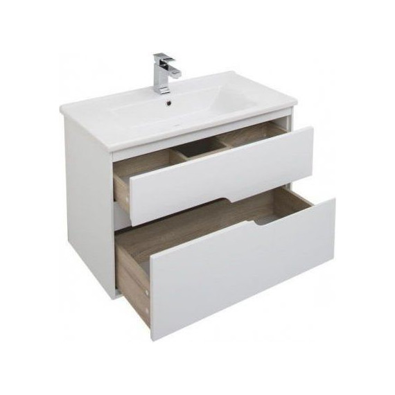 Тумба подвесная с раковиной Aquanet Модена 85 см 196965, белый - 6 Тумба подвесная с раковиной Aquanet Модена 85 см 196965, белый фото 6