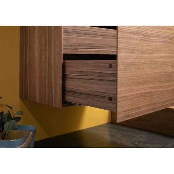 Тумба подвесная с раковиной Aquanet Нью-Йорк 100 см 203949, орех - 7 Тумба подвесная с раковиной Aquanet Нью-Йорк 100 см 203949, орех фото 7