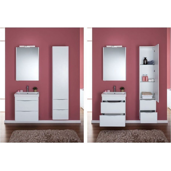 Зеркало-шкаф Aquanet Орлеан 60 см 183076, белый - 4 Зеркало-шкаф Aquanet Орлеан 60 см 183076, белый фото 4