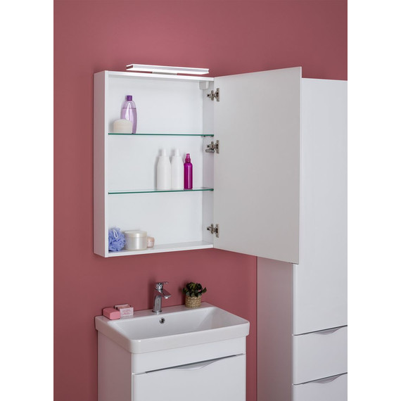 Зеркало-шкаф Aquanet Орлеан 60 см 183076, белый - 6 Зеркало-шкаф Aquanet Орлеан 60 см 183076, белый фото 6