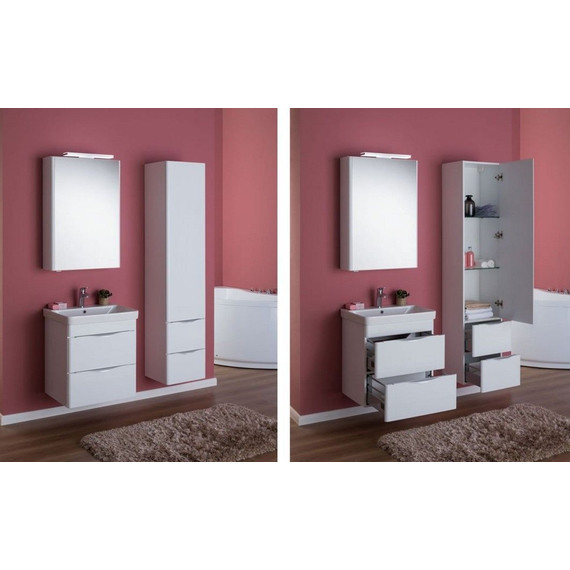 Зеркало-шкаф Aquanet Орлеан 60 см 183076, белый - 7 Зеркало-шкаф Aquanet Орлеан 60 см 183076, белый фото 7