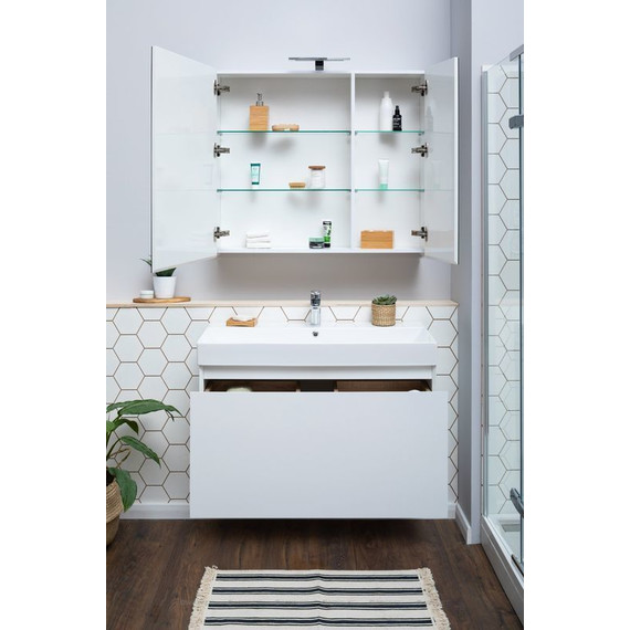 Тумба подвесная с раковиной Aquanet Йорк 100 см 202091, белый - 10 Тумба подвесная с раковиной Aquanet Йорк 100 см 202091, белый фото 10