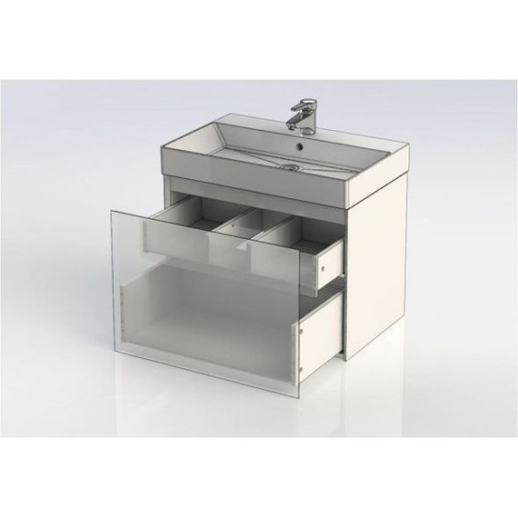 Тумба подвесная с раковиной Aquanet Йорк 70 см 202093, белый - 7 Тумба подвесная с раковиной Aquanet Йорк 70 см 202093, белый фото 7