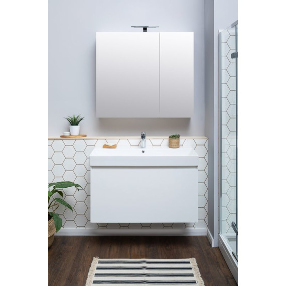 Тумба подвесная с раковиной Aquanet Йорк 85 см 202092, белый - 7 Тумба подвесная с раковиной Aquanet Йорк 85 см 202092, белый фото 7