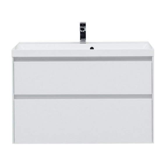 Тумба подвесная с раковиной Aquanet Гласс 100 см 235664, белый - 3 Тумба подвесная с раковиной Aquanet Гласс 100 см 235664, белый фото 3